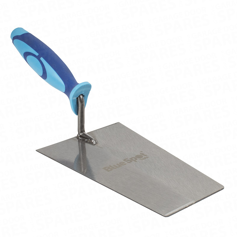 Blue Spot Tools 180mm (7") Soft Grip Bucket Trowel with hardened steel blade and ergonomic rubber handle