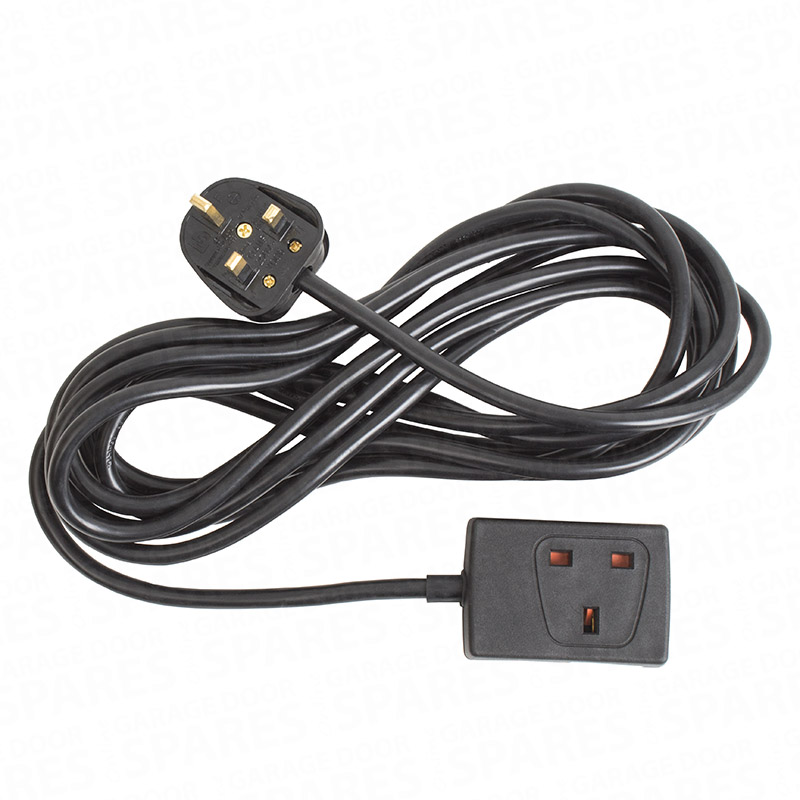 Extension Lead – Black 1 Gang