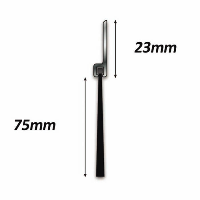 Rubber Draught Excluder Strip Diagram 75mm