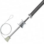 Canopy garage door overhead spring assembly
