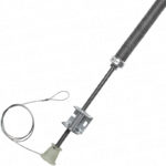 Canopy garage door overhead spring assembly