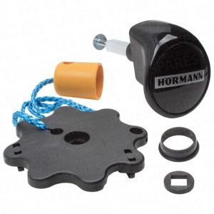 Hormann Garage Door Handle Assembly (Black) for Steel Doors