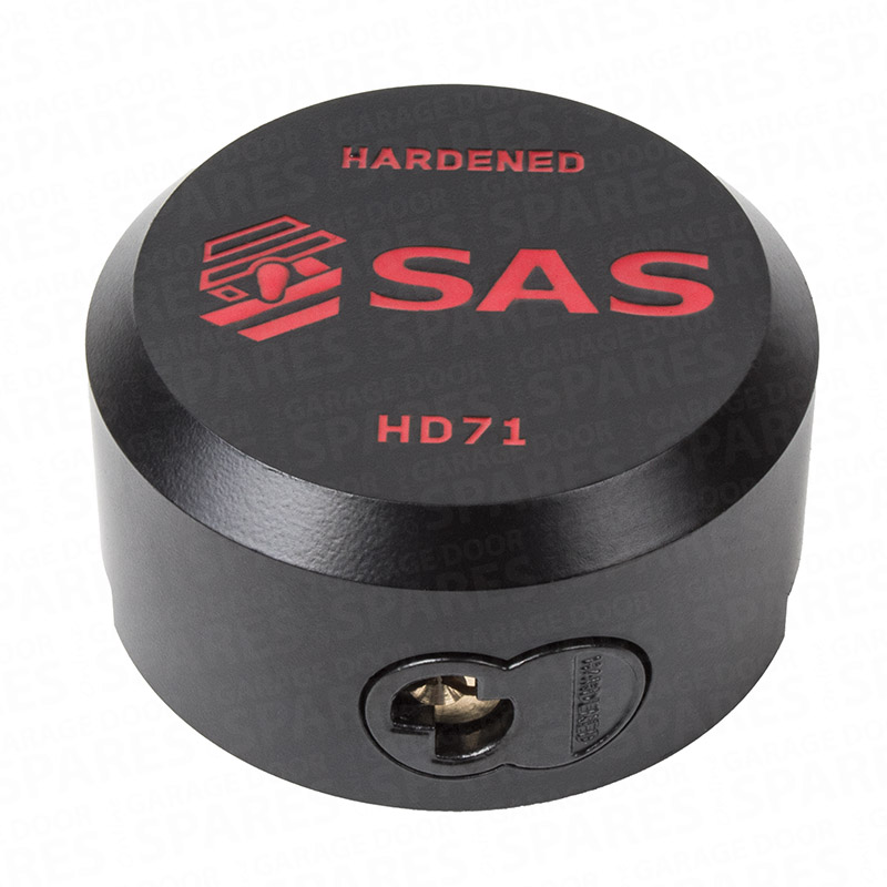 Black Hockey Puck Shackles Padock to Suit Garage Defender (Master)