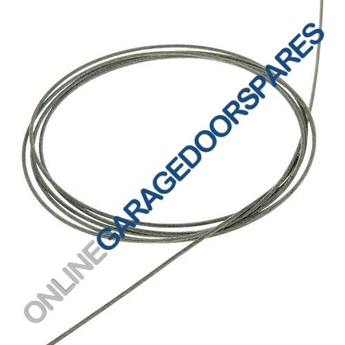 Bowden Control Cable - 1.3mm Inner, 5mm Gray Outer, Chrome Ends, 1 Meter Set